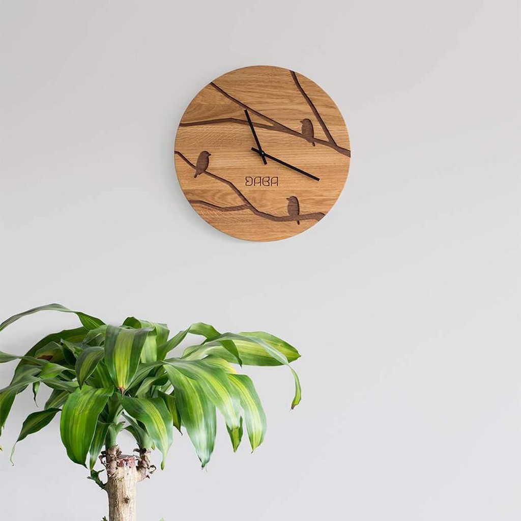 [Hàng Tinh Xảo] Đồng hồ treo tường gỗ khắc CNC