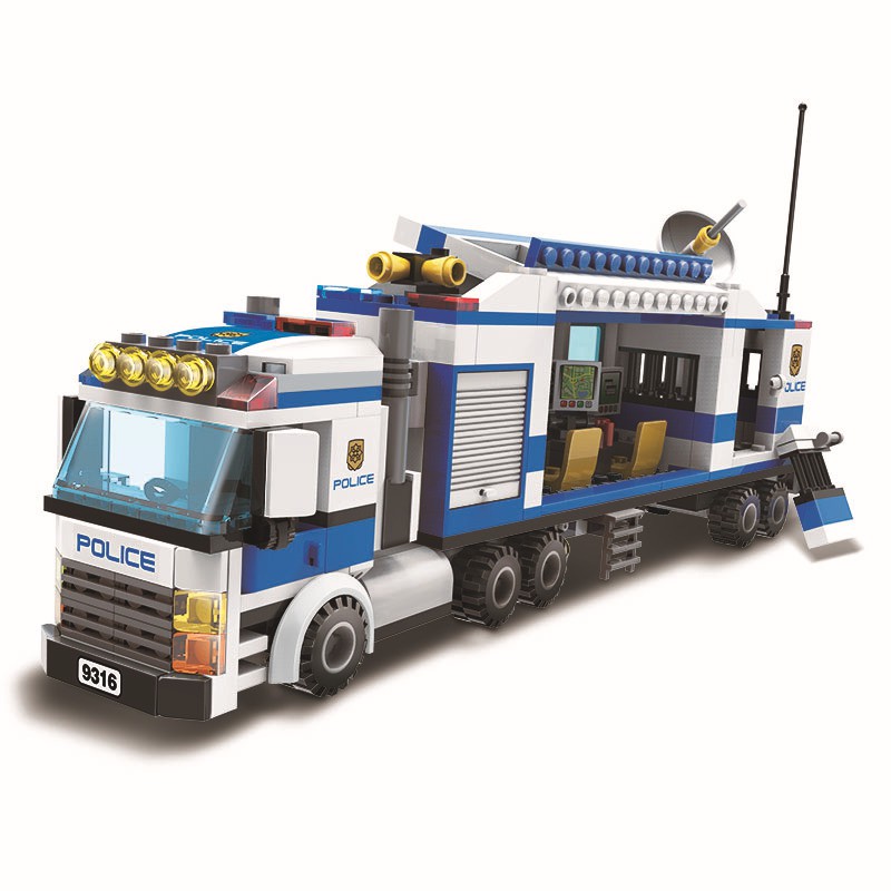 Đồ chơi lắp ráp Xe cảnh sát bắt trộm - GUDI 9316 Lego Police City - 406 mảnh ghép