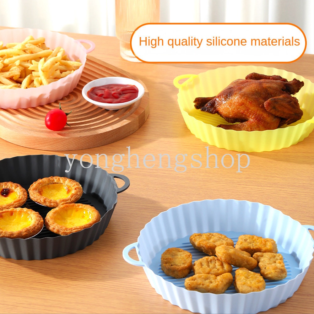 Chảo Chiên Không Dầu Chống Dính Bằng Silicone Sử Dụng Nhiều Lần