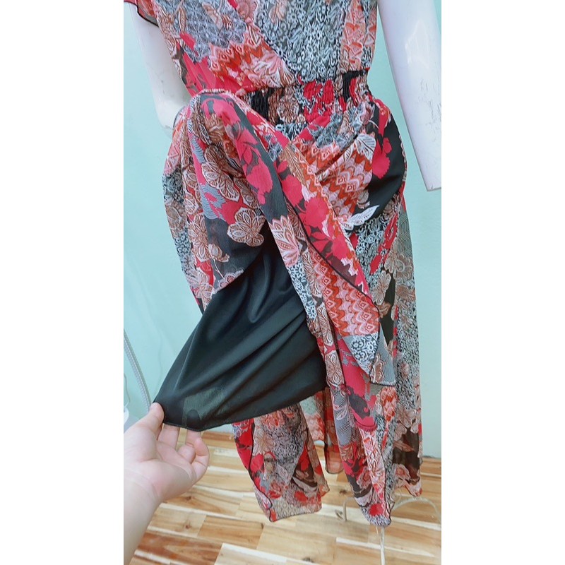 Đầm voan ngực đắp chéo maxi EN&FOCUS vnxk | BigBuy360 - bigbuy360.vn