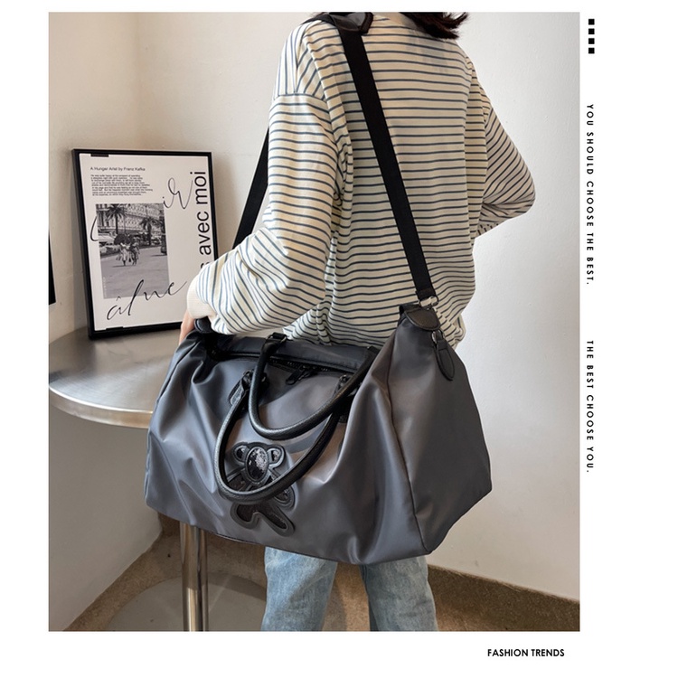 Túi Xách Du Lịch Đeo Vai Kích Thước Lớn Hình Gấu Duffy