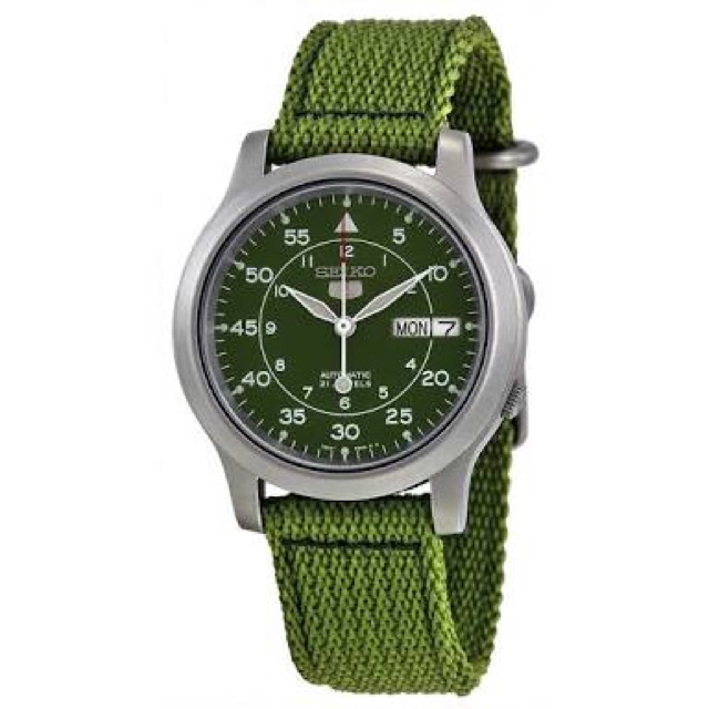 Đồng hồ Nam, nữ Seiko 5 Quân đội 37mmm