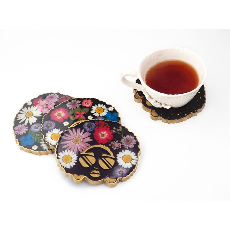 Khuôn Silicone Làm Đế Lót Ly Hình Đầu Người