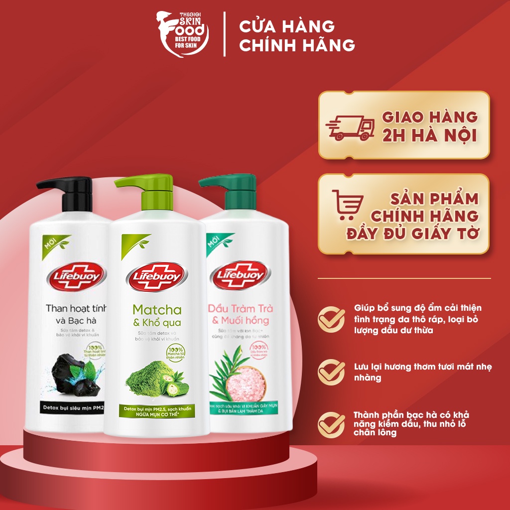 Sữa Tắm Detox Và Bảo Vệ Da Khỏi Vi Khuẩn Lifebuoy