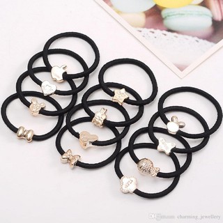 Sỉ 100 chun buộc tóc dây đen