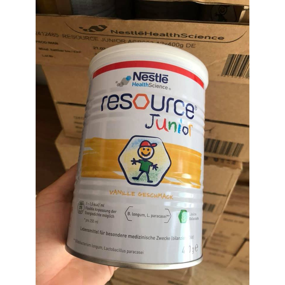 Sữa Béo RESOURCE JUNIOR Đức hộp 400g date mới