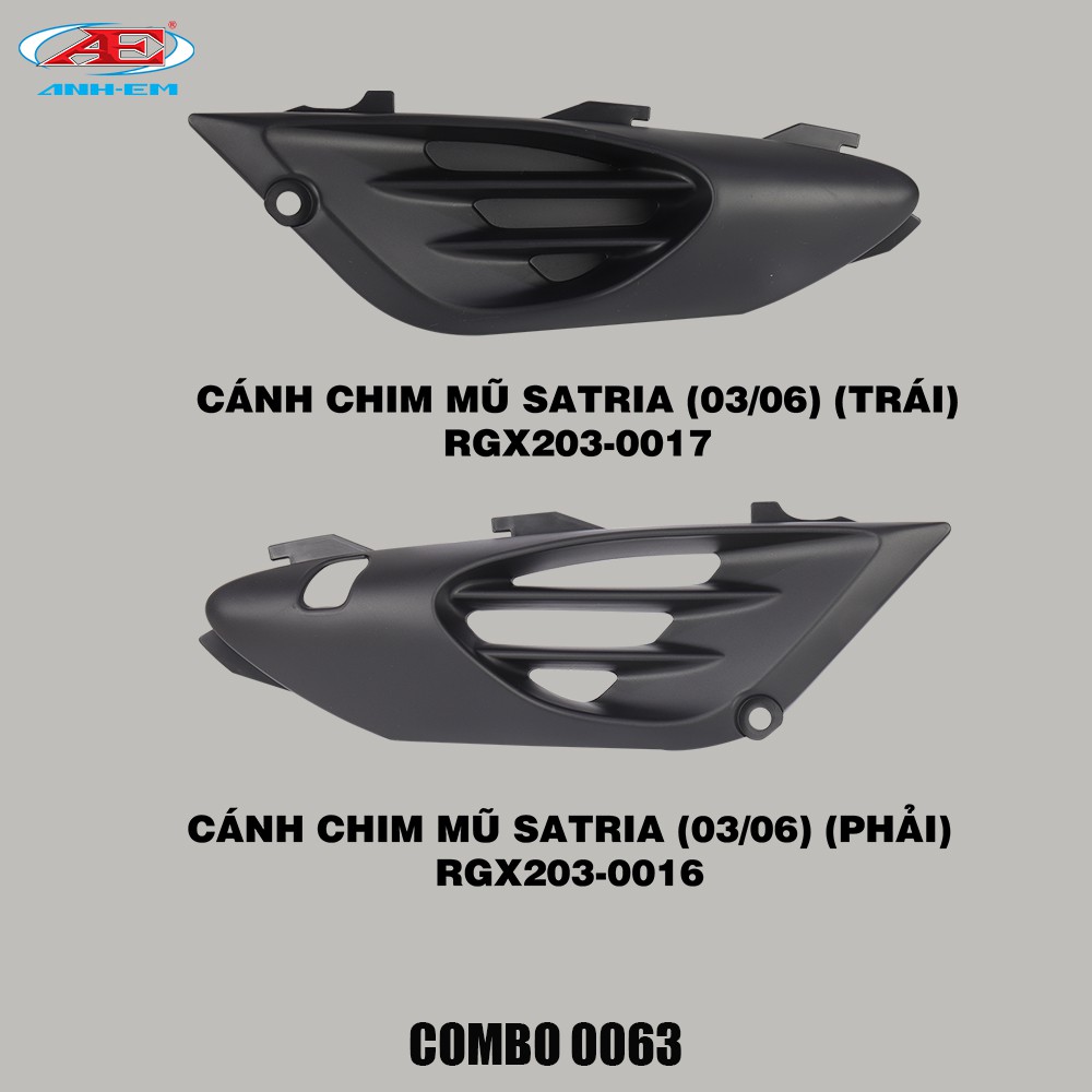 Cánh chim mũ satria (03/06) (Cặp) ST SATRIA 203 / SATRIA 206