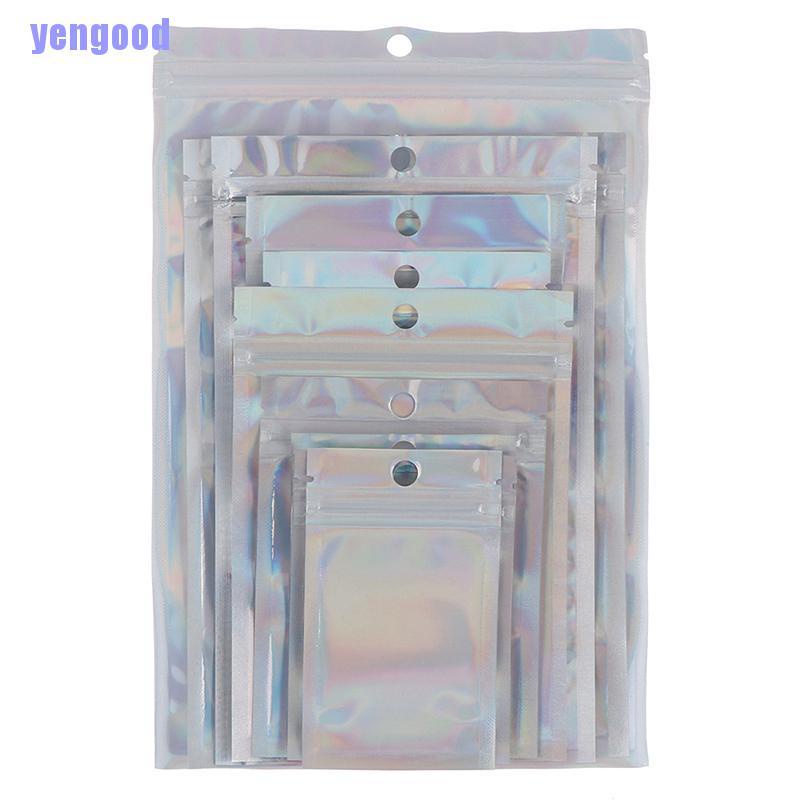 Túi Nhựa Đựng Kem Kỹ Thuật Số Màu Cầu Vồng Trang Trí