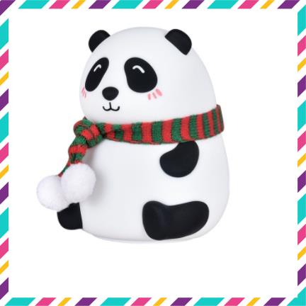Đèn ngủ Panda bằng silicone mềm Đèn LED 7 màu - vỗ nhẹ đổi màu sắc