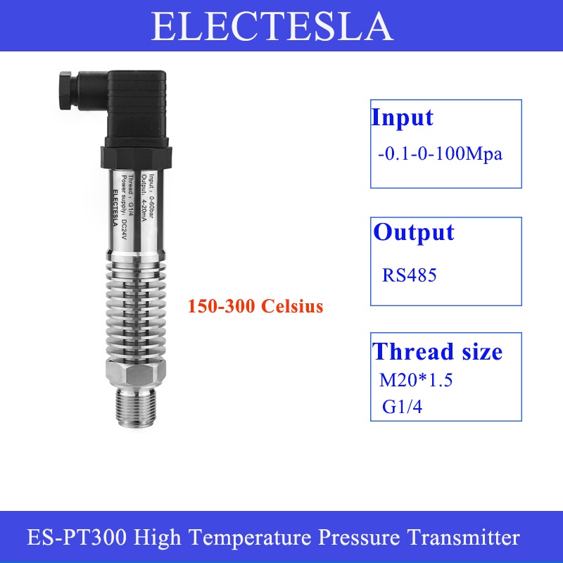 Bộ Cảm Biến Áp Suất Khí Gas / Dầu / Nước 24VDC RS485 Đầu Ra Chịu Nhiệt Độ Cao 1-0 - 1000bar M20x1.5