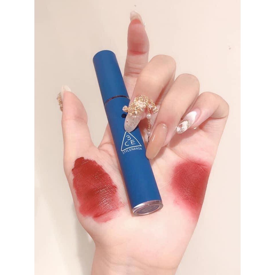 Son Lì 3CE Xanh, Son 3ce Vỏ Xanh Màu Đỏ Đất, Đỏ Nâu, Chất Son Mịn, Bao Đẹp, Mùi Thơm | BigBuy360 - bigbuy360.vn
