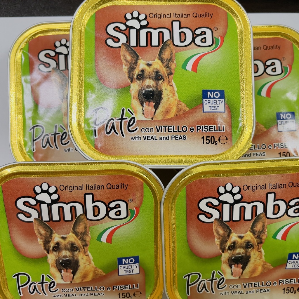 Pate Simba 150g dành cho chó⚜️ FREESHIP ⚜️ 2 vị - dinh dưỡng - khoáng chất - vitamin - thèm ăn - chính hãng Ý