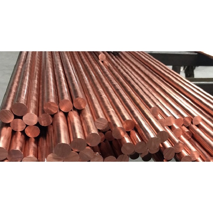 Đồng đỏ tròn đặc phi 8 dài 1m ( Đường kính rộng 8mm )