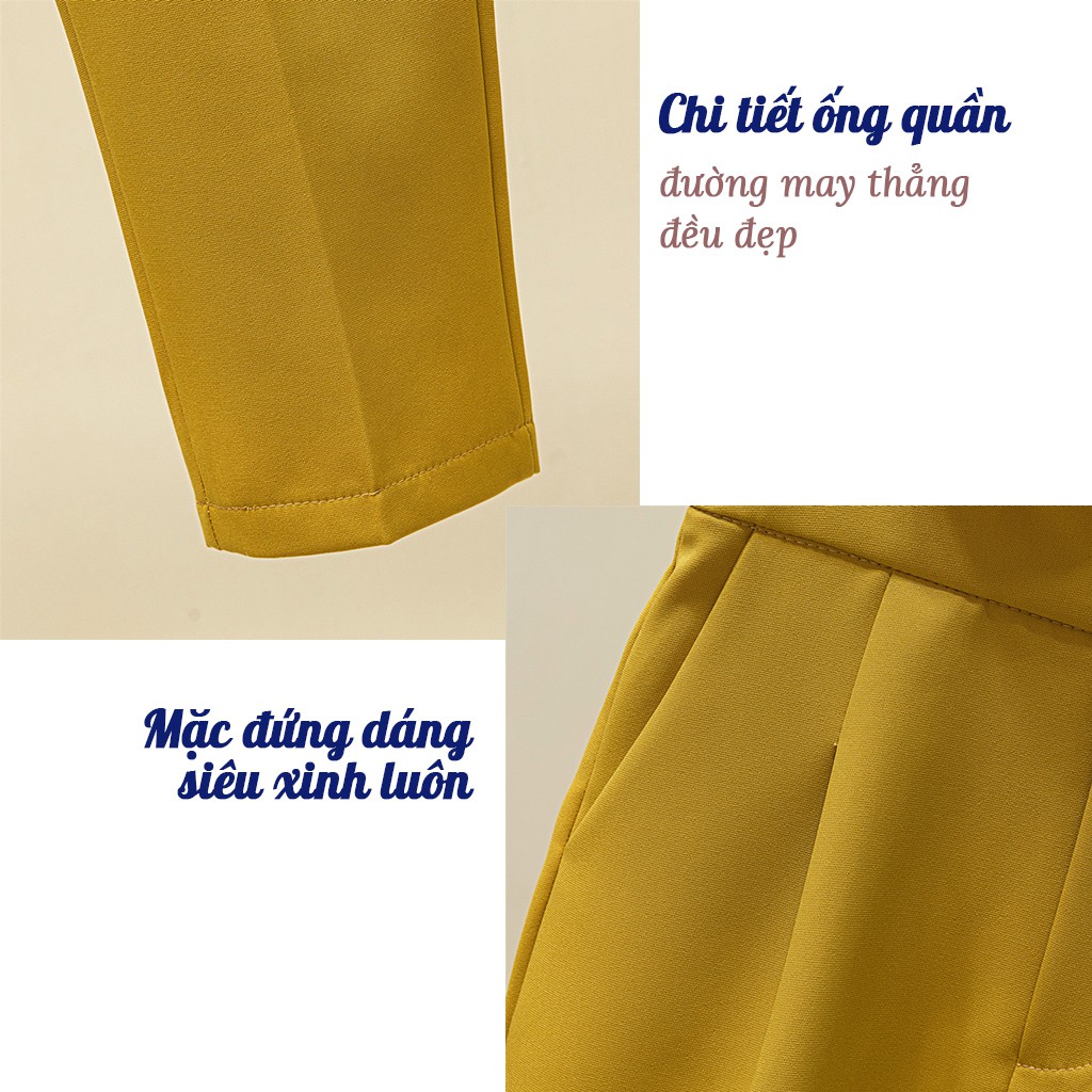 Quần baggy công sở nữ cạp bèo siêu hot
