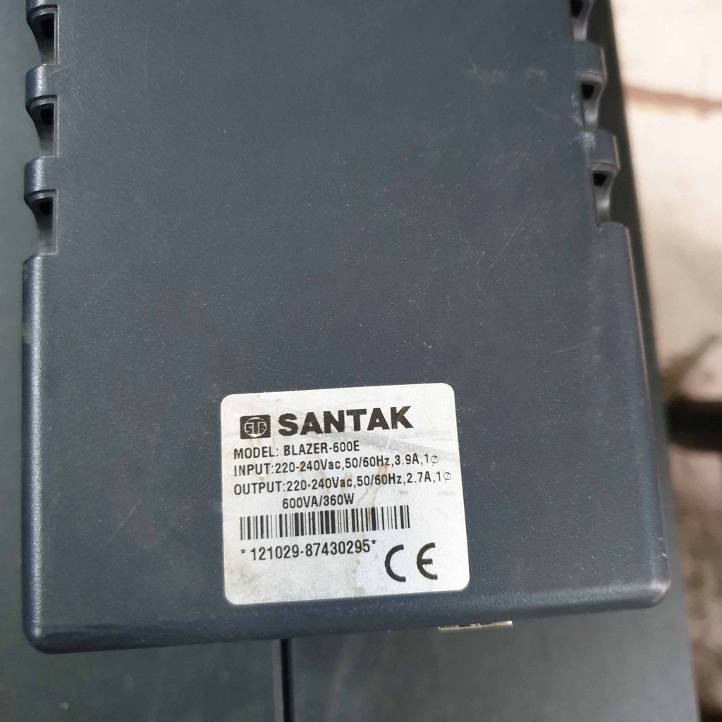 Ups santak 600va; lưu điện santak cũ 600va không ắc quy main mạch zin