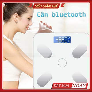 Cân Điện Tử Bluetooth Thông Minh Đo Chỉ Số Sức Khỏe Kết Nối Cân Đo Lượng Mỡ Dùng Sạc USB Trọng Lượng Tối Đa 180kg