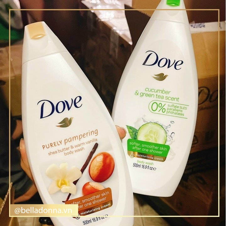 [7 Phân Loại] Sữa Tắm Dưỡng Và Chăm Sóc Da Toàn Diện Dove Body Wash 500ml
