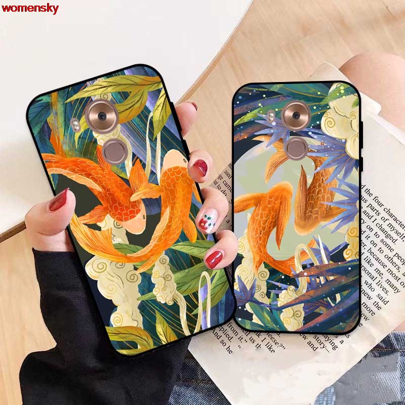 Ốp Điện Thoại Silicon Họa Tiết HZGJL 4 Cho Huawei Honor Mate 8 9 10 20 30 X Play V9 GR3 GR5 P8 P9 Pro Lite mini P smart 2017