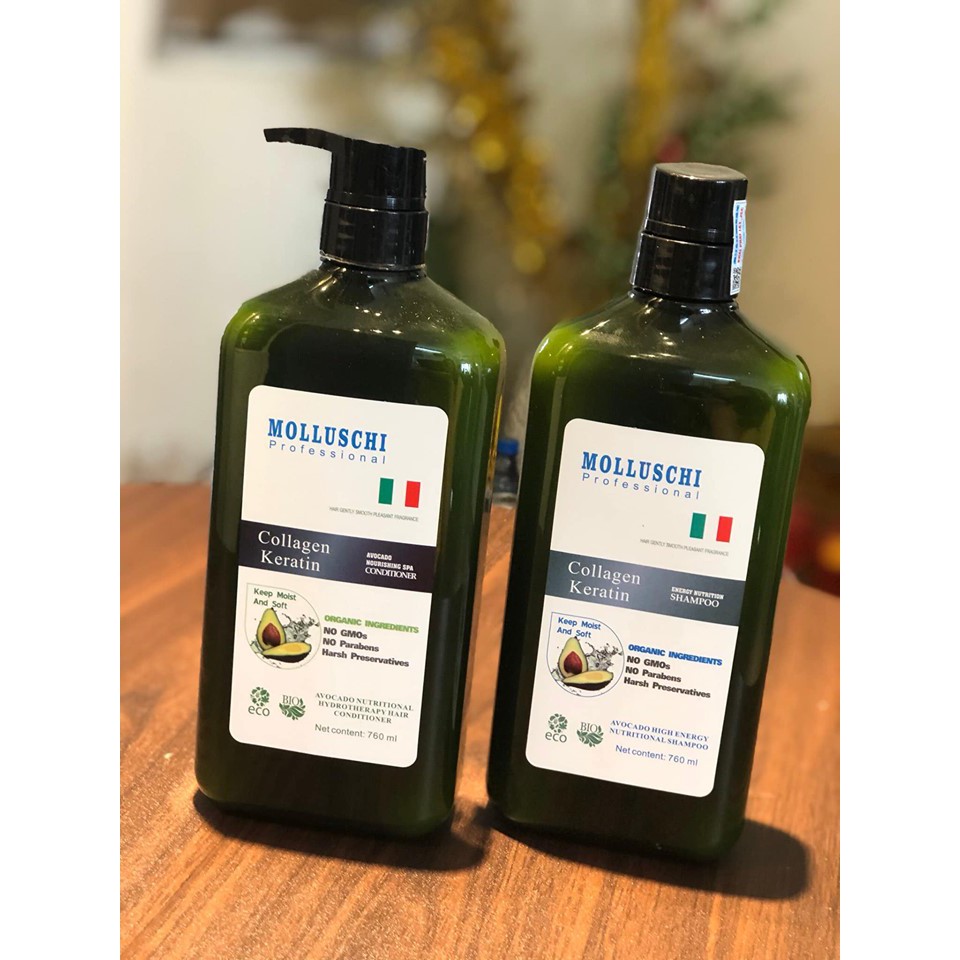 Dầu Gội Phục Hồi Molluschi 760ml x 2