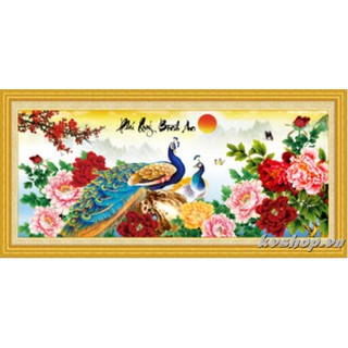 Tranh thêu chu thap phu quy binh an 88839 89x42cm