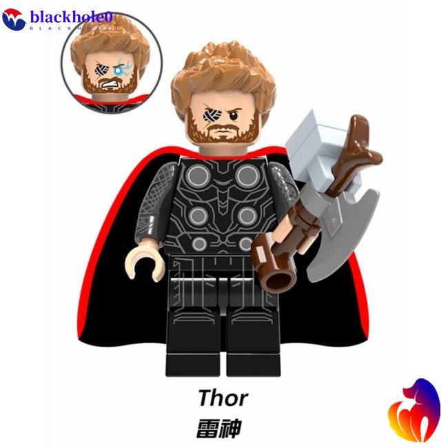 BH Lego Hulk Outrider Iron Man Thor Spiderman Thanos Avengers Minifigures Building Blocks Toys Compatible Lego Marvel