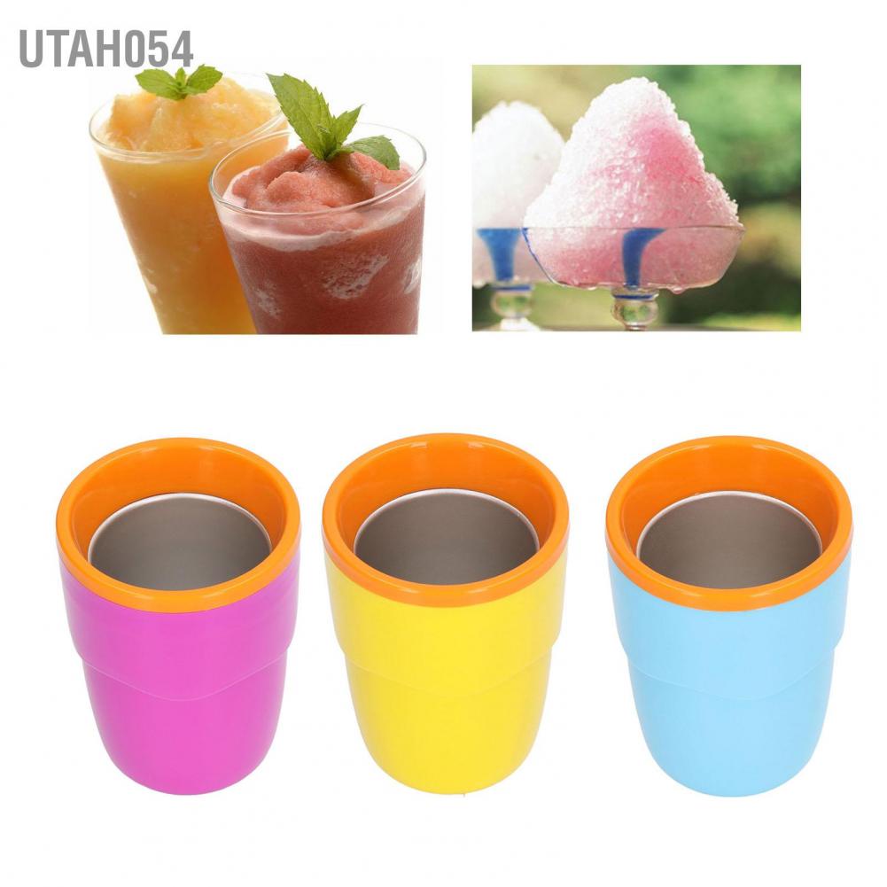 Utah054 Cốc bóp đá cốc Di động Khát nước Tự làm Slushie cho Người lớn Trẻ em 180ml
