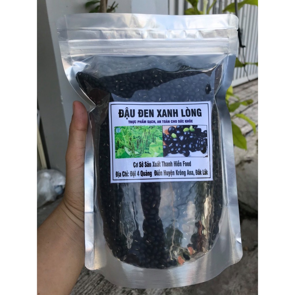 Đậu đen xanh lòng rang sẵn bịch 500gr