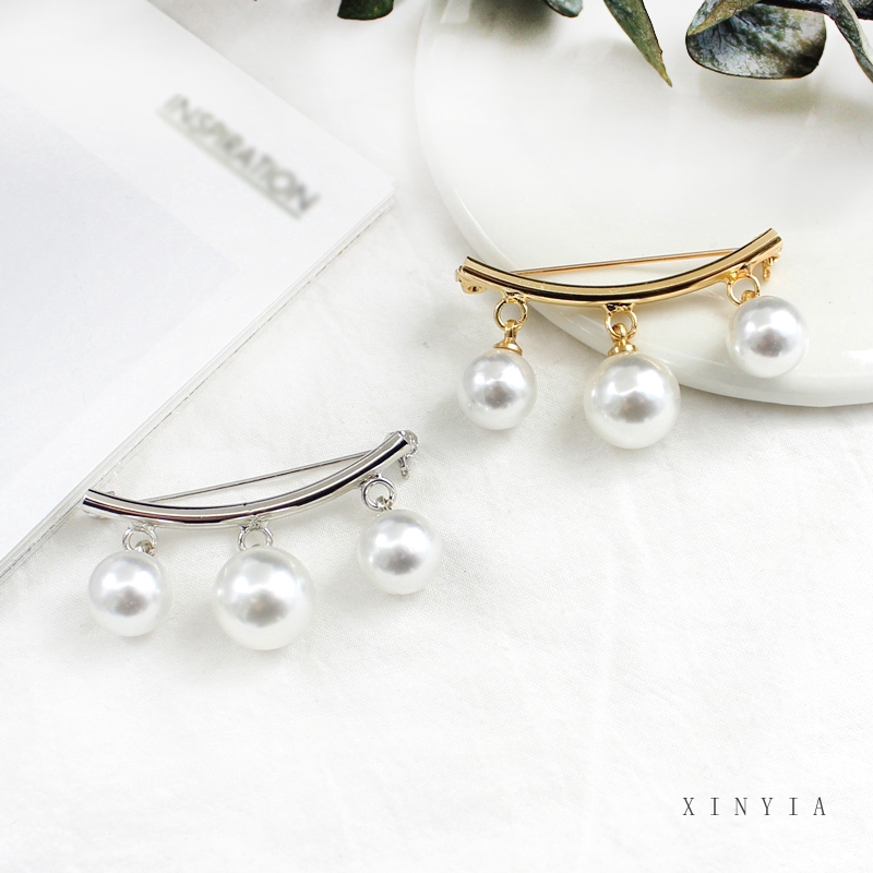 Trâm Cài Tóc Mạ Vàng Đính Ngọc Trai Sang Trọng Cho Nữ