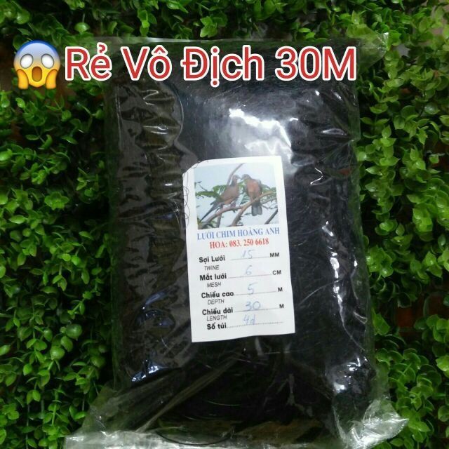 Lưới bẫy chim cu gáy dài 30m cao 5m mắt lưới 6p, 7p,8p | BigBuy360 - bigbuy360.vn