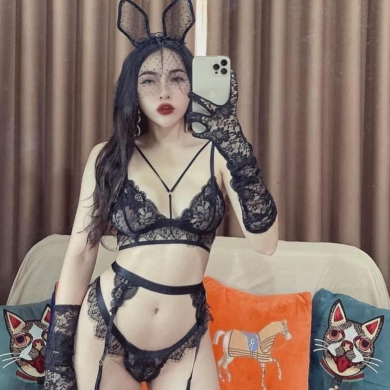[LOẠI 1 - ĐỌC LƯU Ý] Bộ đồ lót ren sexy - set nội y lingerie cao cấp gợi cảm kèm kẹp nịt tất