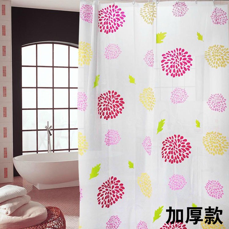 Rèm Cửa Nhà Tắm Peva Cao Cấp - Decor 9 Móc Loại 1.8 X 1.8M - Họa Tiết Đa Dạng Cá Tính - Chống Nước