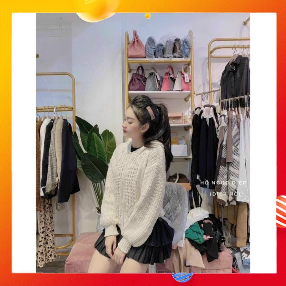 Áo Khoát Vặn Thừng, Áo Khoác Len Đan Khóa Kéo Có Nón Phong Cánh Retro Trẻ Trung Cá Tính. | BigBuy360 - bigbuy360.vn