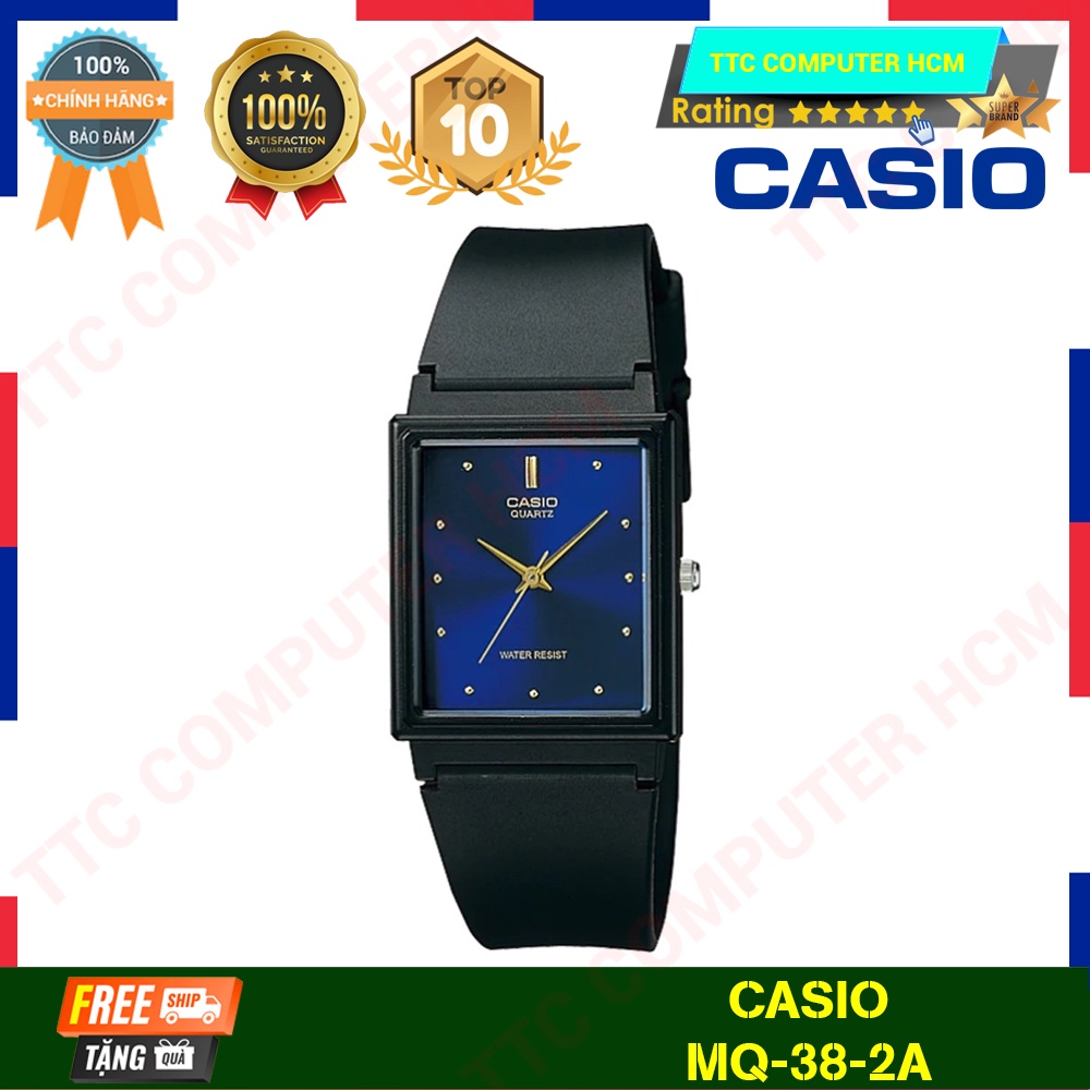 Đồng Hồ Kim Casio Mặt Vuông / Tròn Dây Nhựa Siêu Bền Chống Nước | Mẫu Nam Nữ - HÀNG CHÍNH HÃNG TTC COPUTER HCM