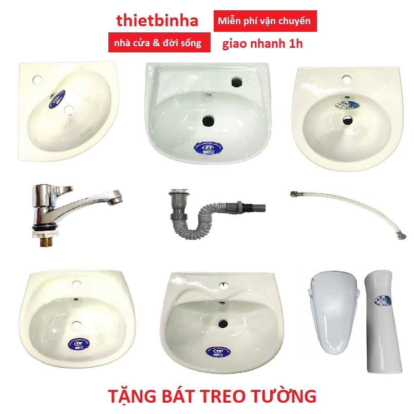 Lavabo giá rẻ, nhỏ gọn, chậu rửa mặt Việt Nam chất lượng