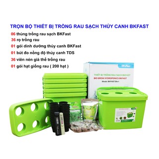 Thiết bị trồng rau sạch thuỷ canh tĩnh BKFAST