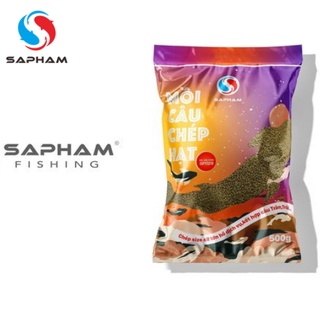 Mồi câu chép hạt Sapham - Dạng hạt 500g / gói - Đồ câu sapham