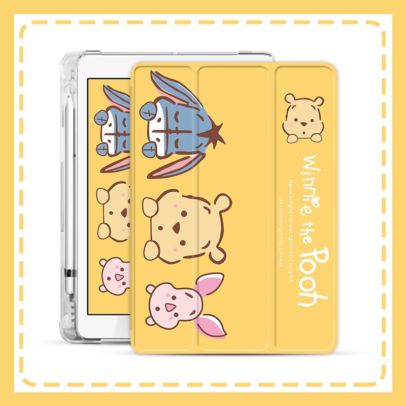 Ốp Máy Tính Bảng Mềm Hình Cinnamoroll Dễ Thương Có Khe Đựng Bút Chì Cho iPad Gen10 7 / 8 / 9 Air4 / Air5 Pro11 "2022 mini