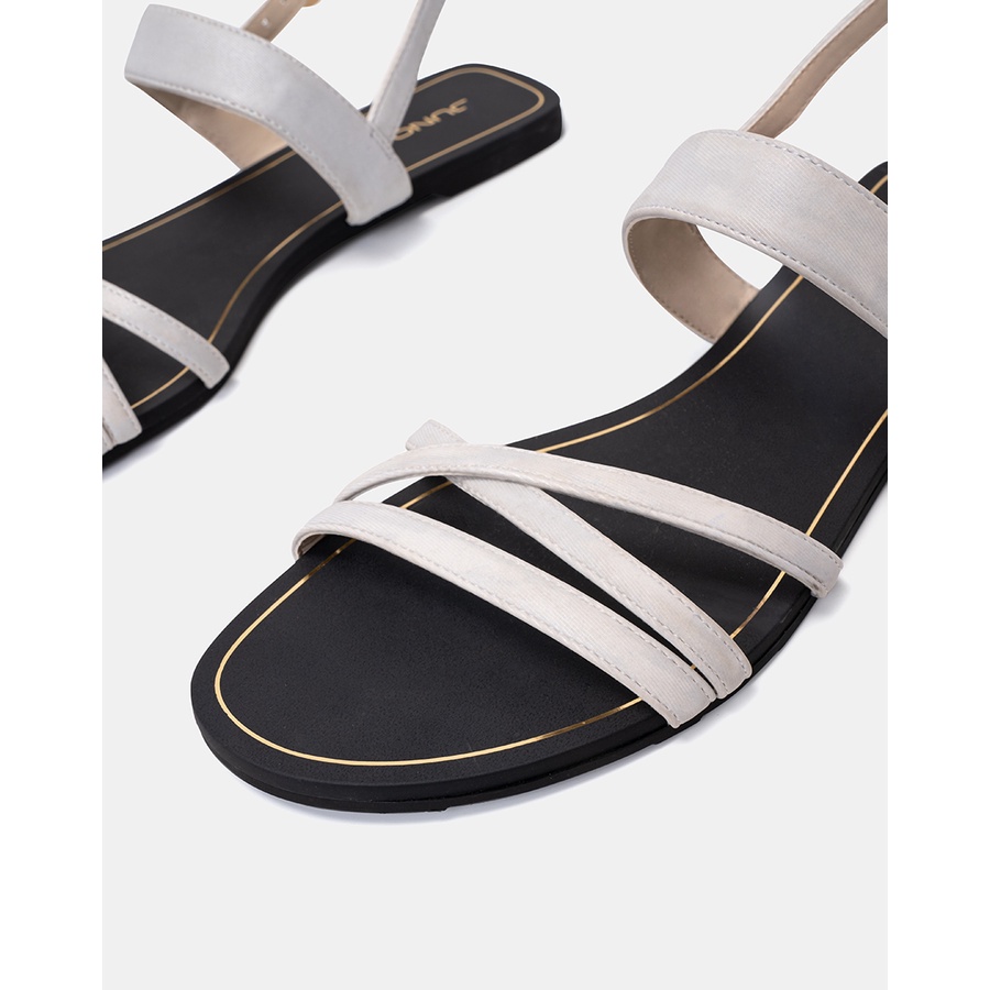 Giày Sandal 1cm Nữ Thời Trang JUNO Bệt Gắn Khoá Trang Trí SD01113