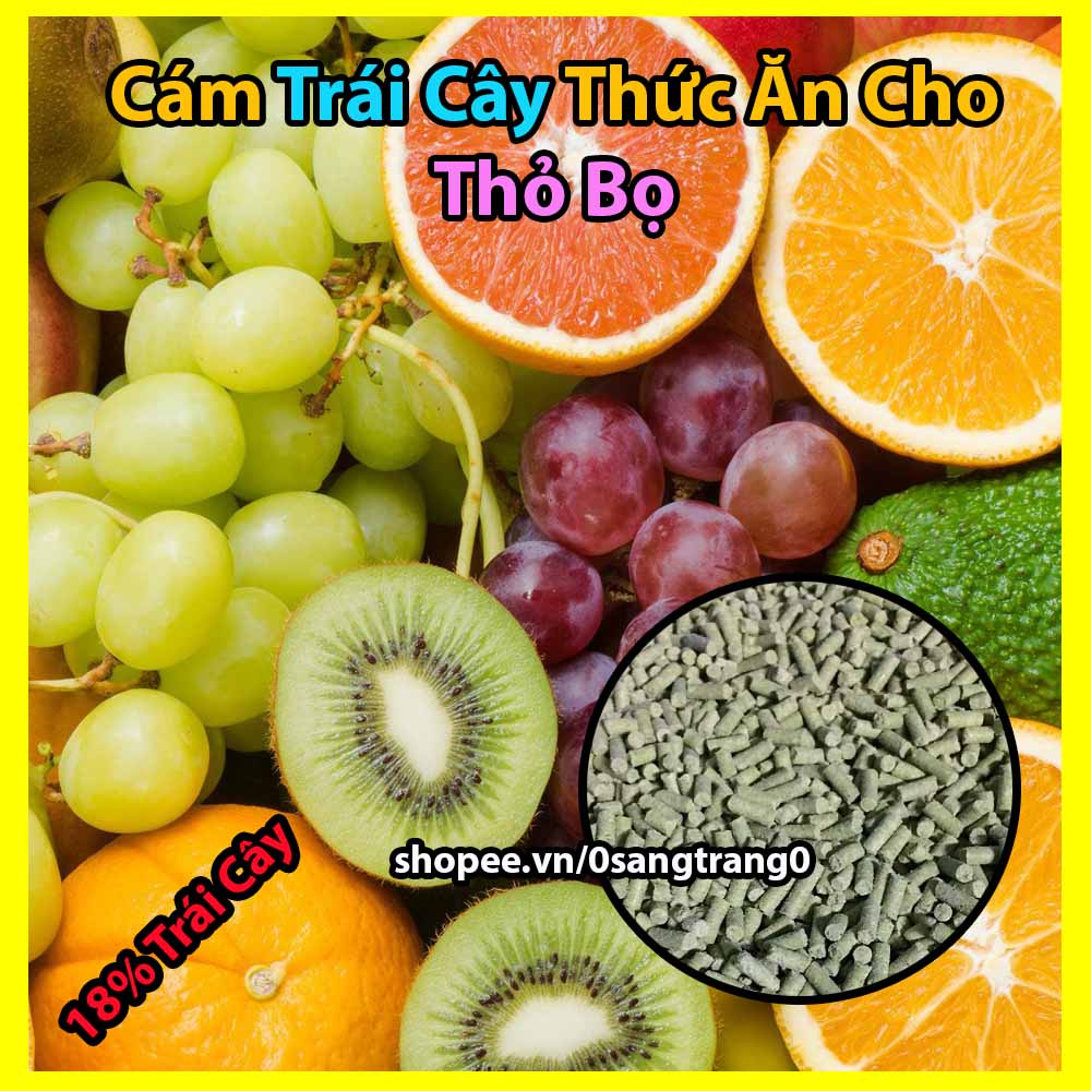 1Kg Cám trái cây Thức Ăn Cho Thỏ-Bọ Ú-Guinea Pig-Chuột Lang (Táo, chuối)