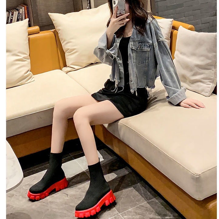 Giày Bốt Martin Đế Dày Thoáng Khí Phong Cách Anh Quốc Thời Trang Mới Cho Nữ