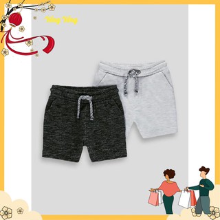 Qbe19 - set 2 quần đùi tiêu dây rút bé trai