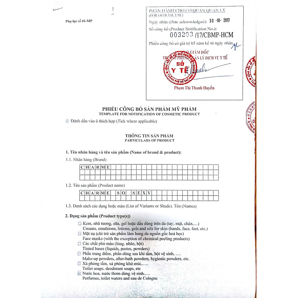 [Chính Hãng 100%] Charme So Sexy (100ml) - Nước Hoa Nữ | BigBuy360 - bigbuy360.vn