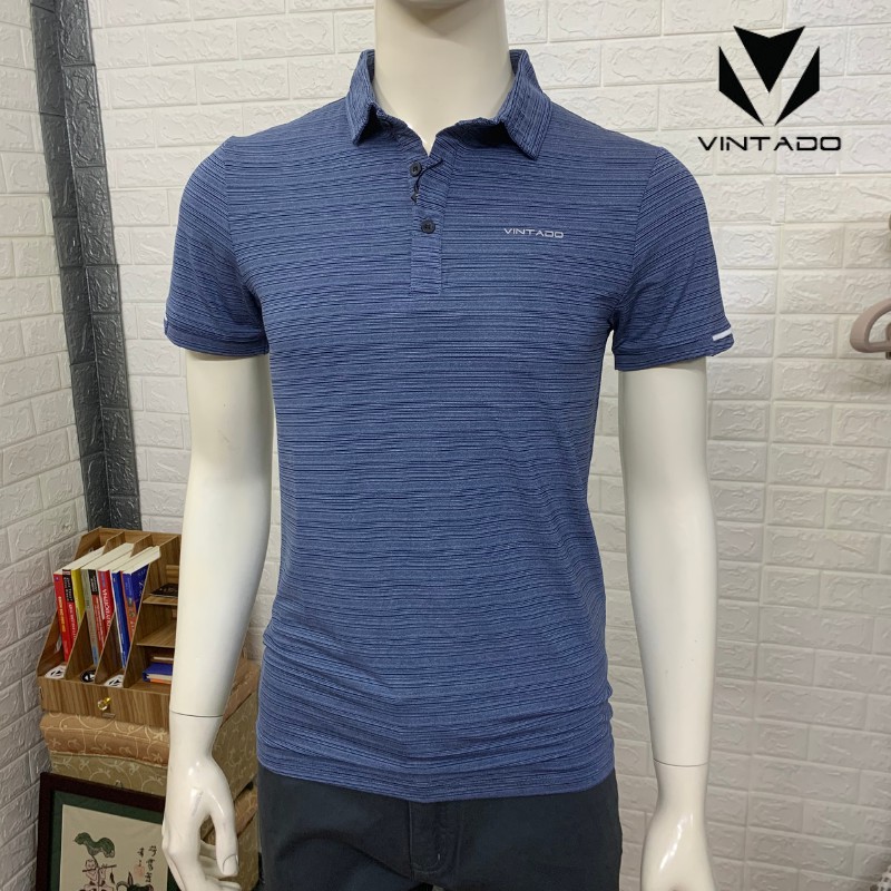 Áo thun Polo nam VINTADO vải Cotton thể thao thoáng mát, mềm xịn - VPL2132