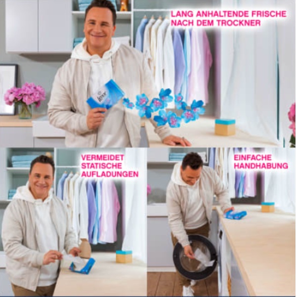 Giấy thơm quần áo Lenor Đức hộp 34 tờ lưu hương bền lâu