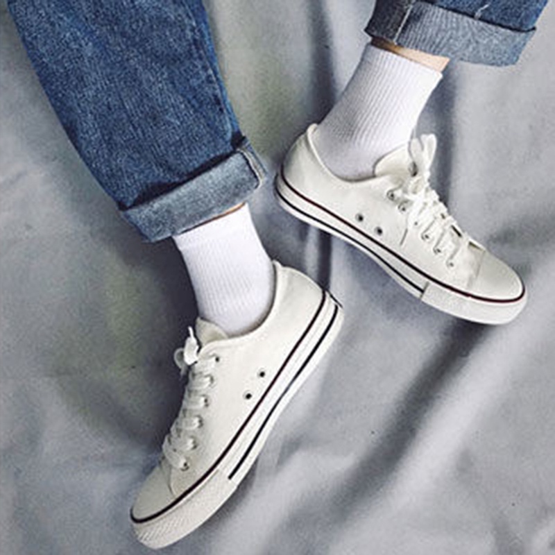 Vớ Cổ Cao Cao Màu Trơn in Chữ XX Thời Trang Cho Nam Và Nữ