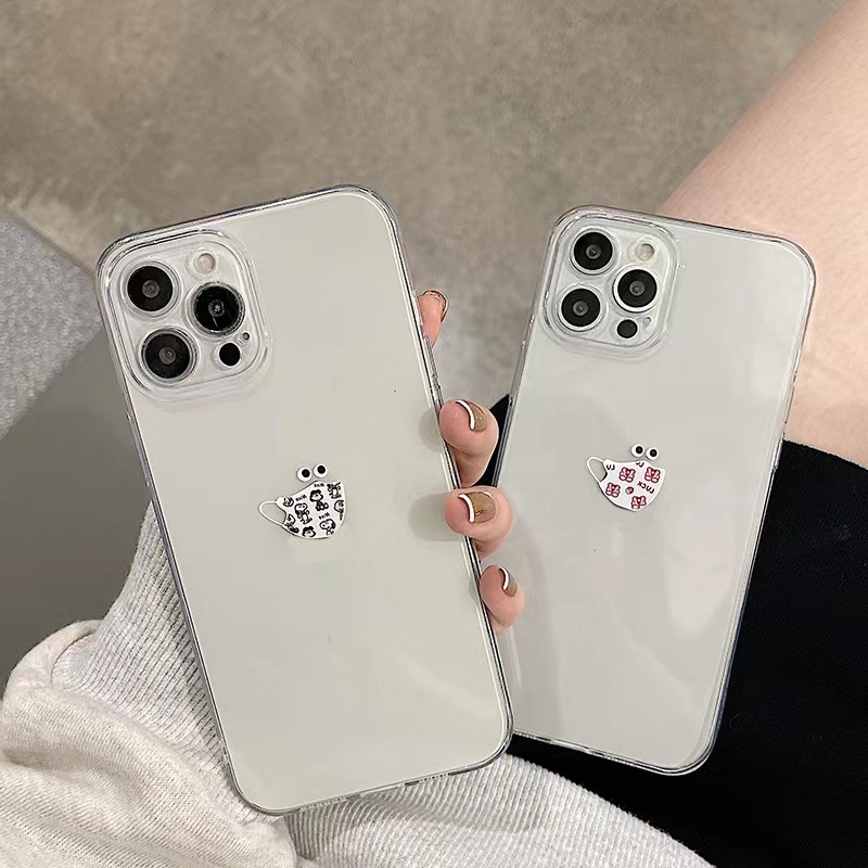 Ốp Điện Thoại TPU Dẻo Trong Suốt Họa Tiết Hoạt Hình Dễ Thương Cho iPhone 13 12 Pro Max 11 XS XR X 8 7 6S Plus