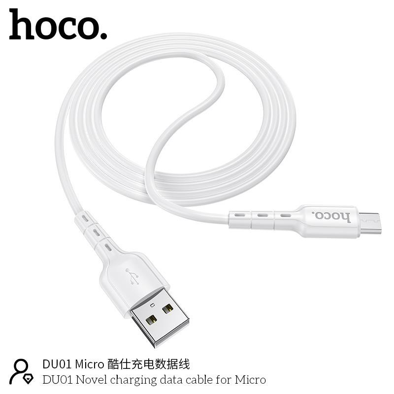 Cáp Sạc Nhanh Micro-USB Hoco DU01 Cho Android, Samsung, Xiaomi, Sony, Oppo,... [CHÍNH HÃNG]