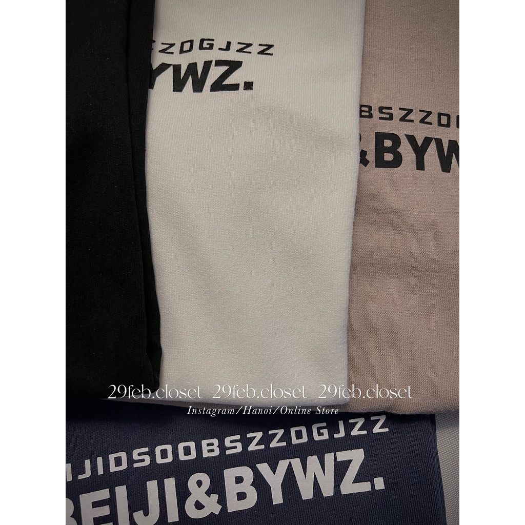 [Ảnh thật/Video] Áo phông oversize in chữ Beiji tag 3158, mặc đôi nam nữ - 29feb.closet - A27