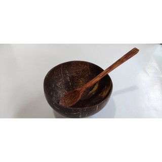 [Combo] - Chén / Bát gáo dừa + Muỗng gỗ dừa