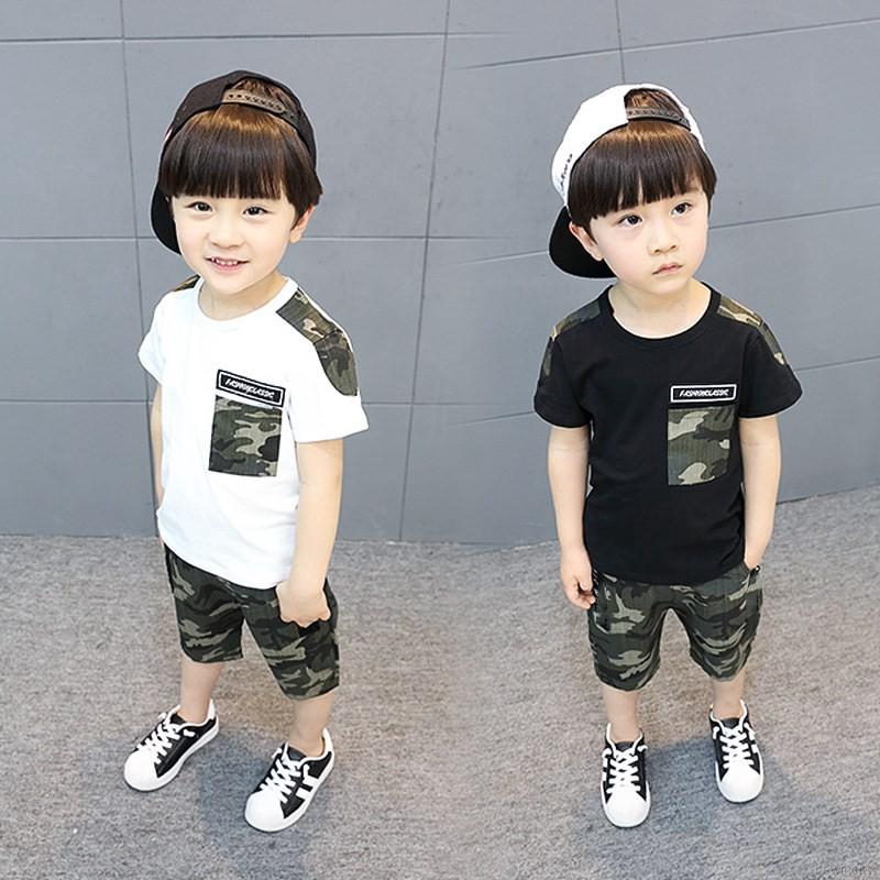 Set đồ bộ lửng phong cách thể thao năng động dành cho bé trai